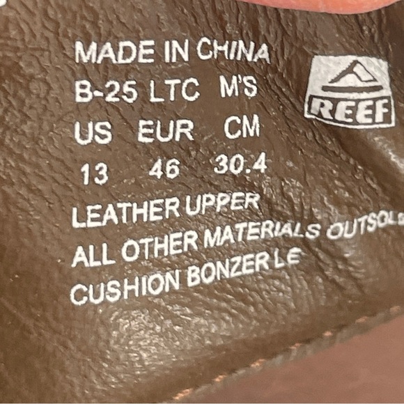 REEF mens Cushion Bonzer Le with Anatomic Contouring